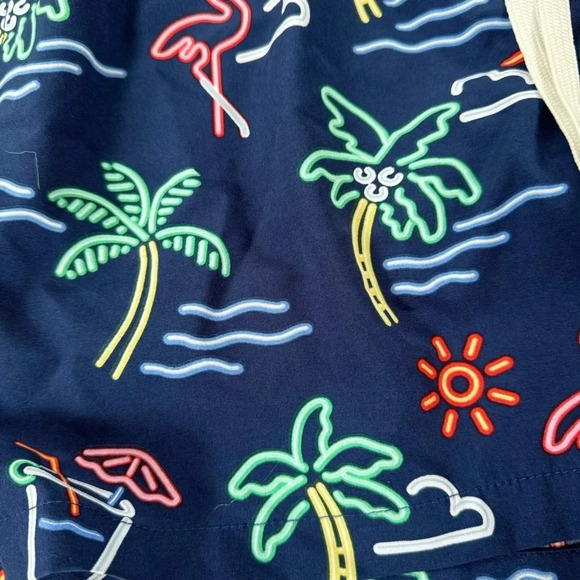 NEW Chubbies The Neon Lights Stretch Swim Trunks 5.5” Inseam Navy Size Medium - Picture 11 of 16
